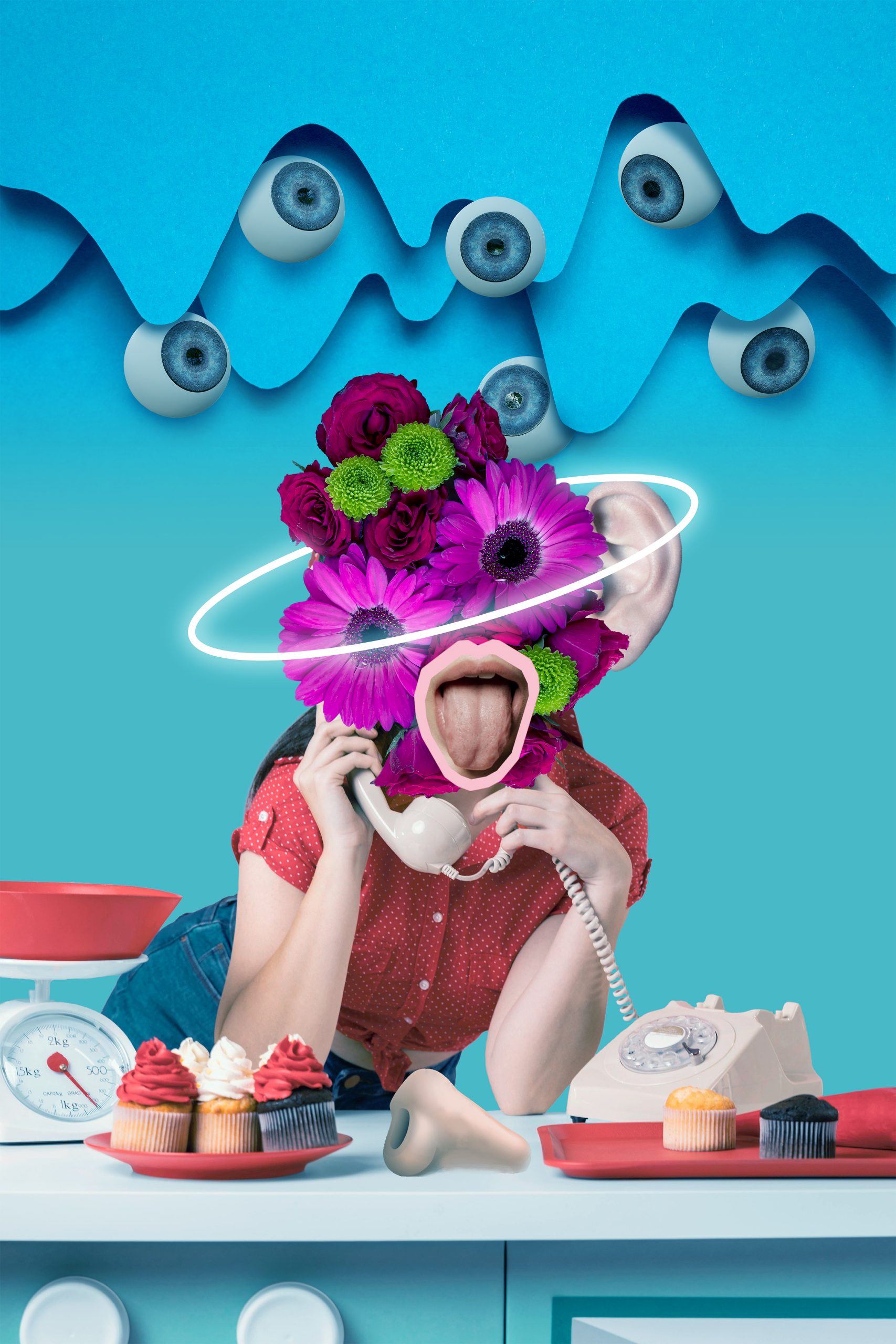 collage-de-concepto-de-cinco-sentidos